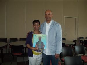 Here I am with my favorite illustrator, Kadir Nelson. 